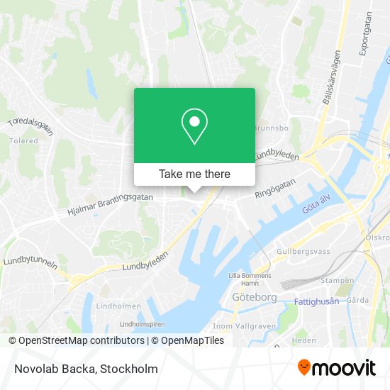 Novolab Backa map