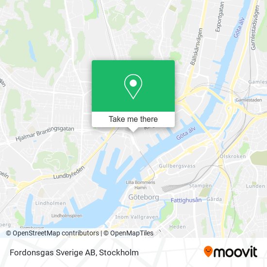 Fordonsgas Sverige AB map