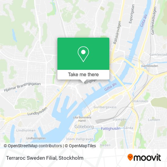 Terraroc Sweden Filial map