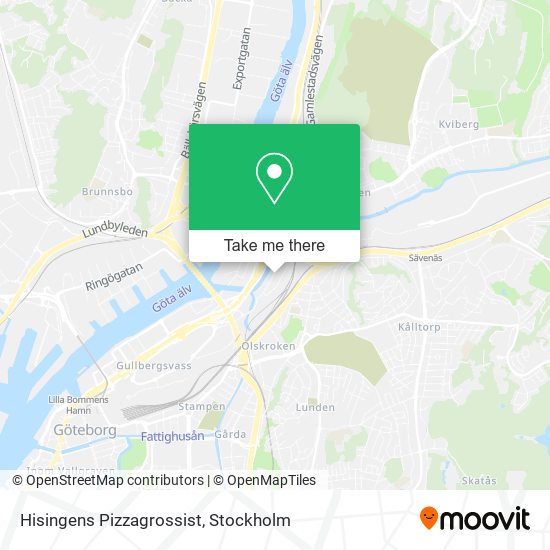 Hisingens Pizzagrossist map
