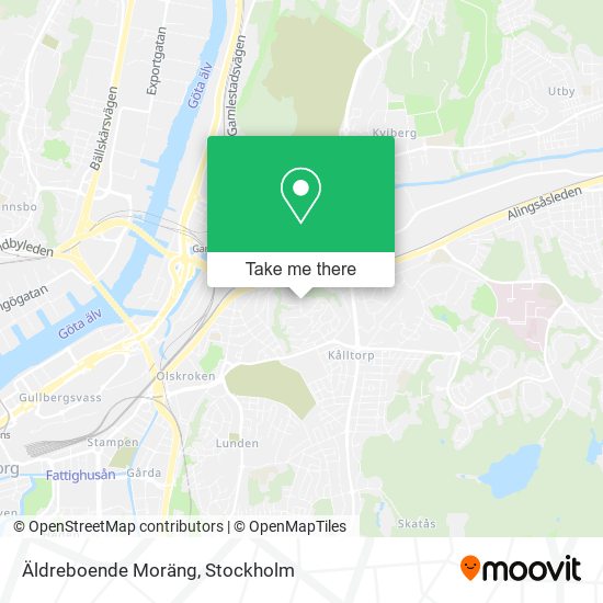 Äldreboende Moräng map