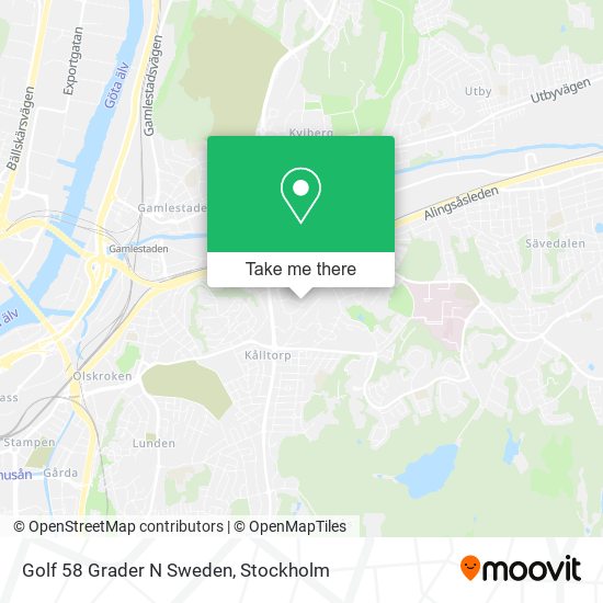 Golf 58 Grader N Sweden map