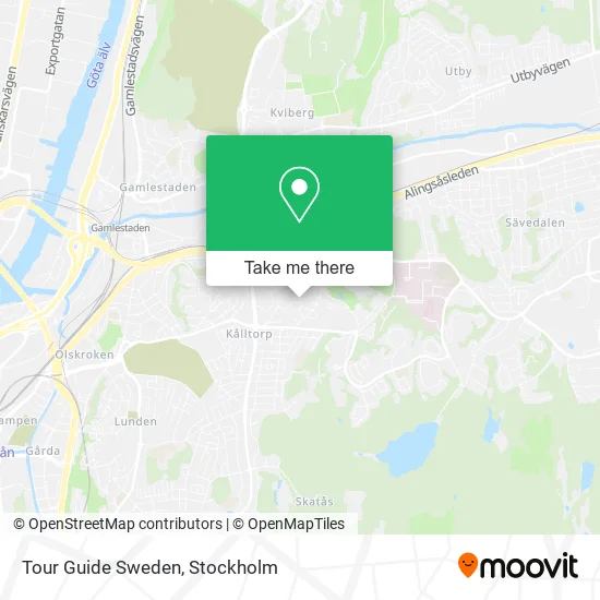 Tour Guide Sweden map