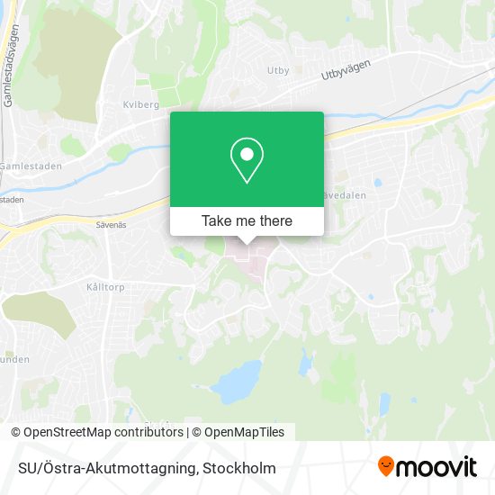 SU/Östra-Akutmottagning map