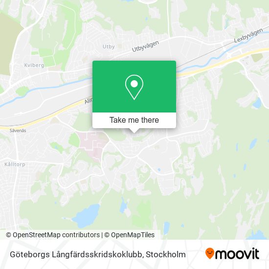 Göteborgs Långfärdsskridskoklubb map