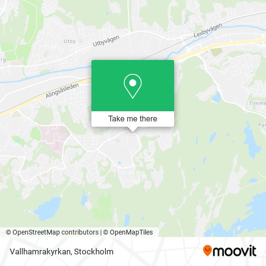 Vallhamrakyrkan map