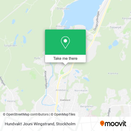 Hundvakt Jouni Wingstrand map