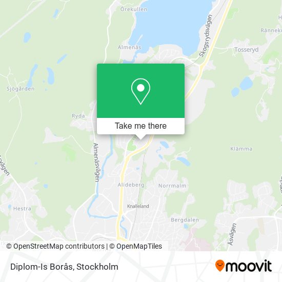 Diplom-Is Borås map