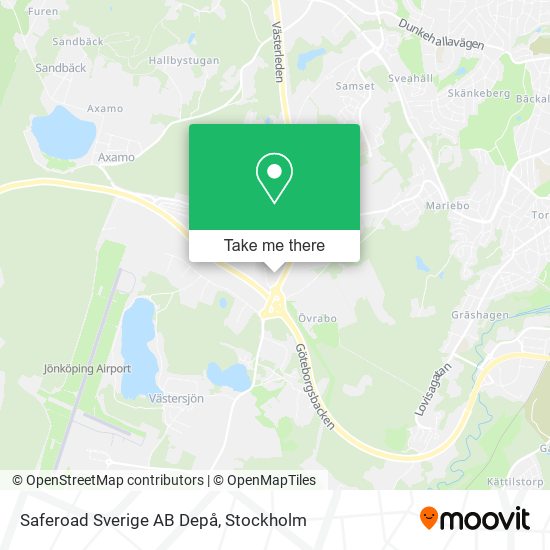 Saferoad Sverige AB Depå map