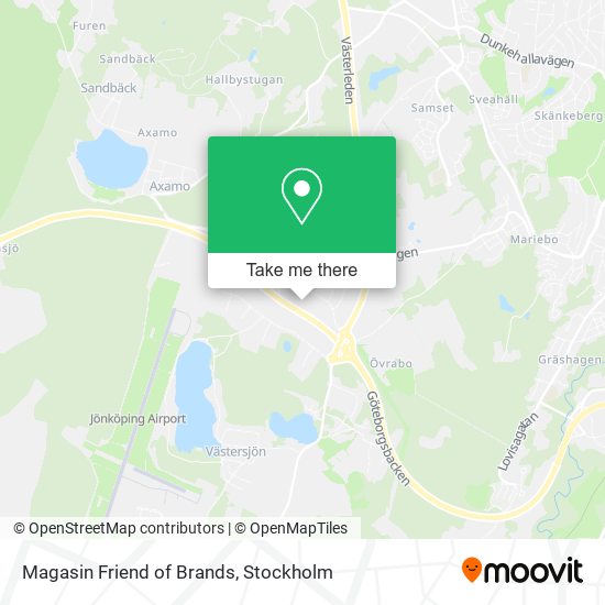 Magasin Friend of Brands map