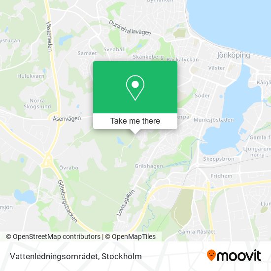 Vattenledningsområdet map