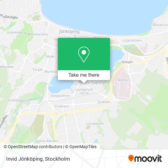 Invid Jönköping map