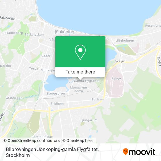 Bilprovningen Jönköping-gamla Flygfältet map