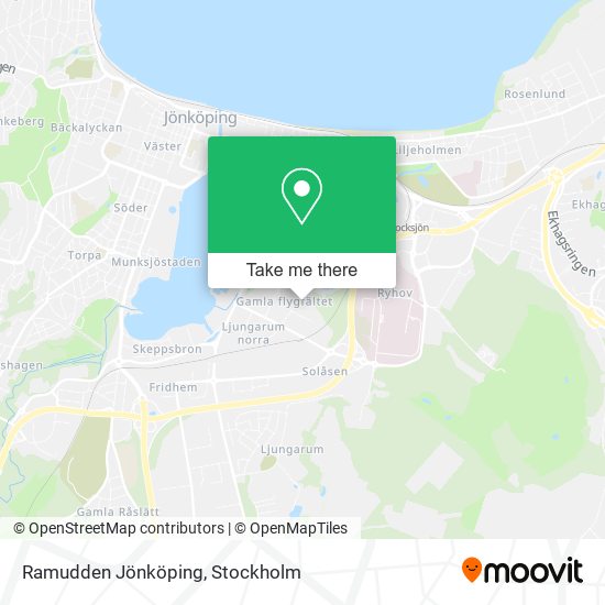 Ramudden Jönköping map