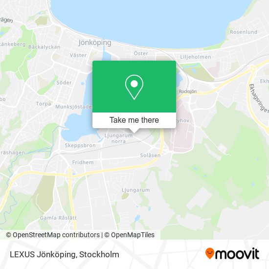 LEXUS Jönköping map