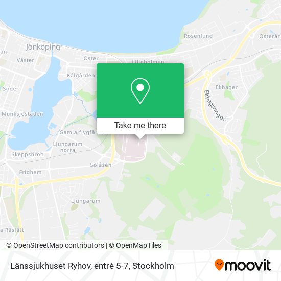 Länssjukhuset Ryhov, entré 5-7 map