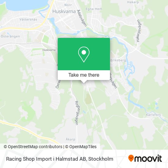 Racing Shop Import i Halmstad AB map