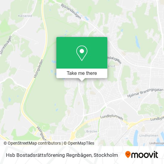 Hsb Bostadsrättsförening Regnbågen map