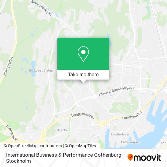 International Business & Performance Gothenburg map