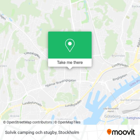 Solvik camping och stugby map