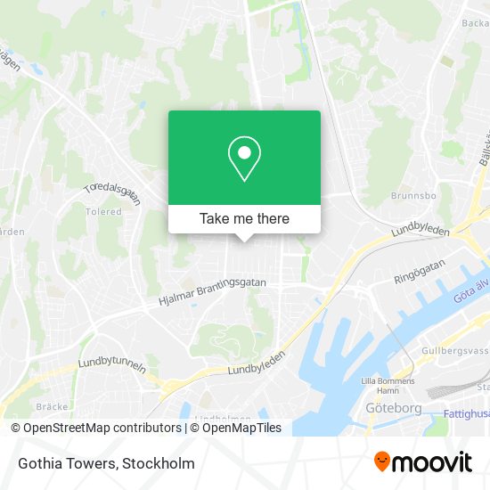 Gothia Towers map