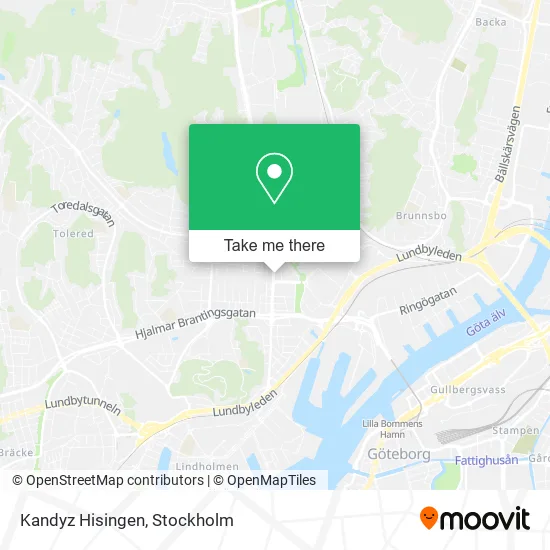 Kandyz Hisingen map