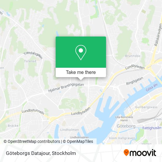 Göteborgs Datajour map