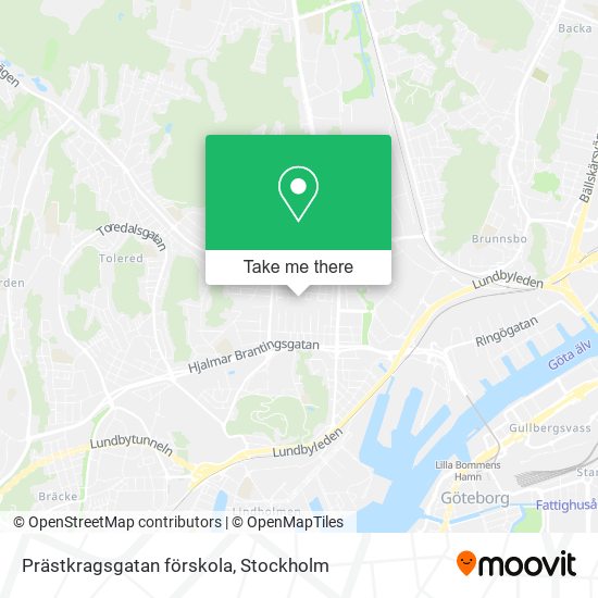 Prästkragsgatan förskola map