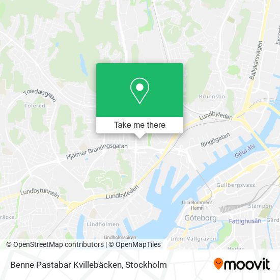 Benne Pastabar Kvillebäcken map