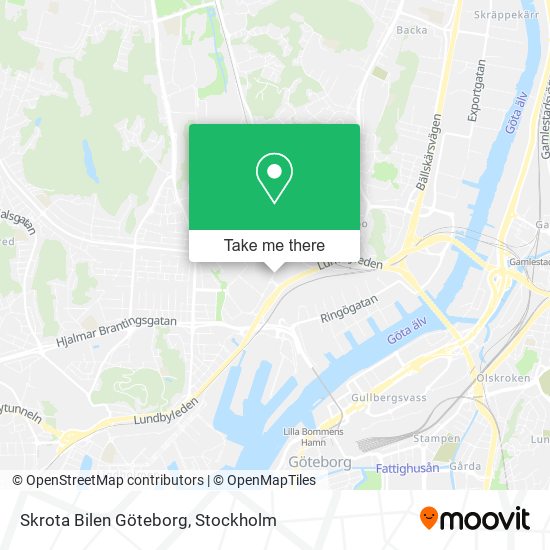 Skrota Bilen Göteborg map