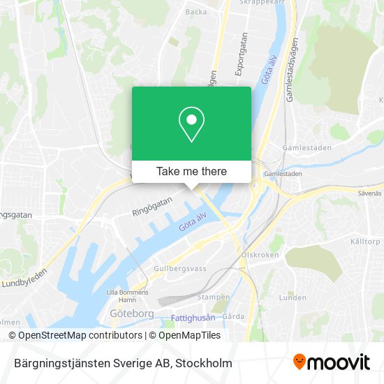 Bärgningstjänsten Sverige AB map