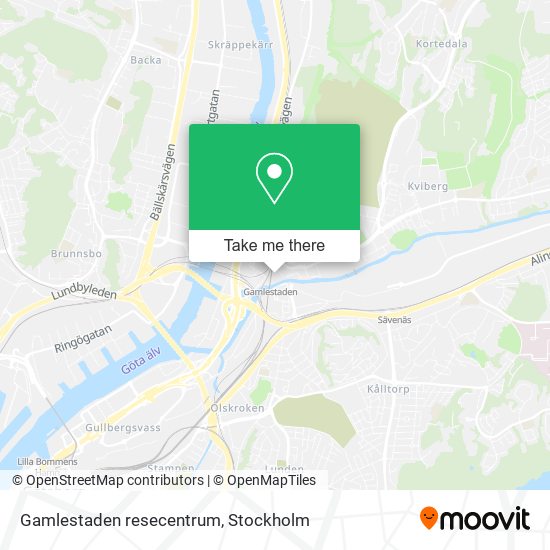 Gamlestaden resecentrum map