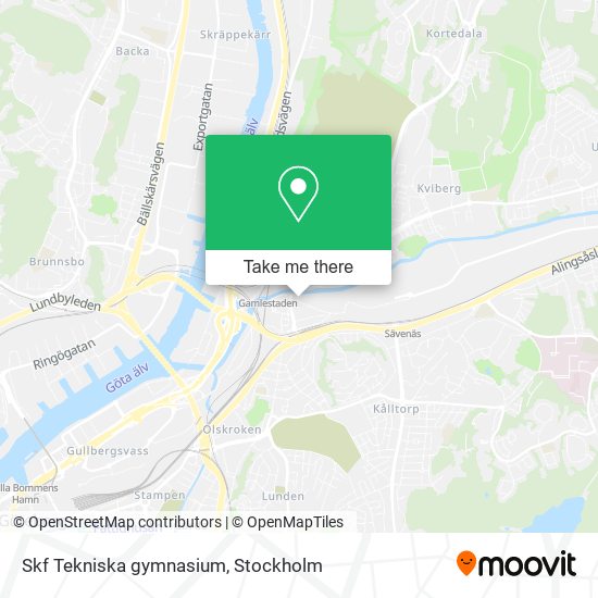 Skf Tekniska gymnasium map