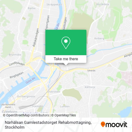 Närhälsan Gamlestadstorget Rehabmottagning map