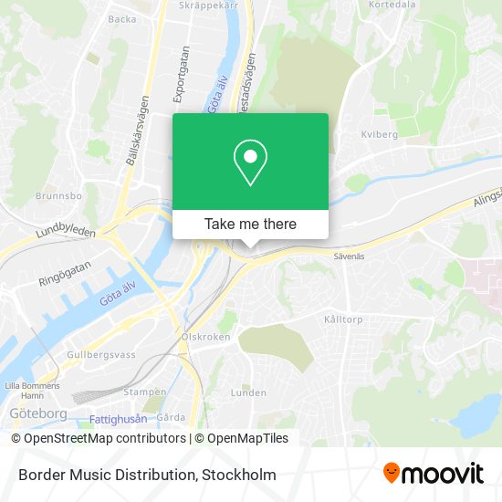 Border Music Distribution map