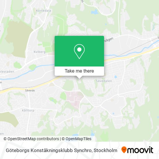 Göteborgs Konståkningsklubb Synchro map