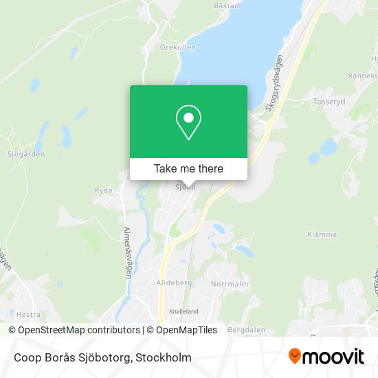 Coop Borås Sjöbotorg map