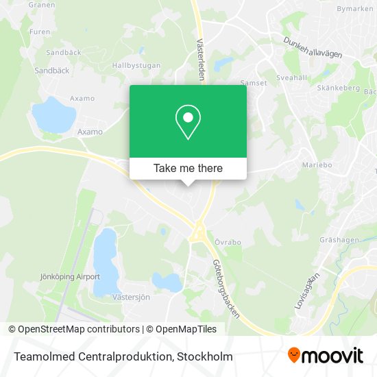 Teamolmed Centralproduktion map