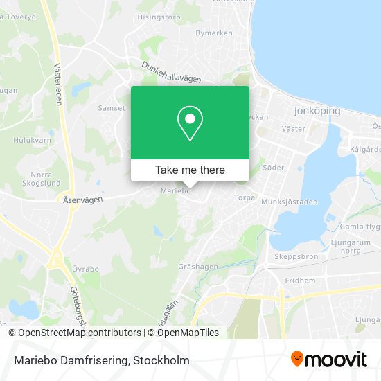 Mariebo Damfrisering map