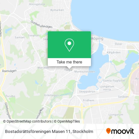 Bostadsrättsföreningen Masen 11 map