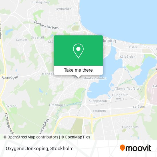 Oxygene Jönköping map