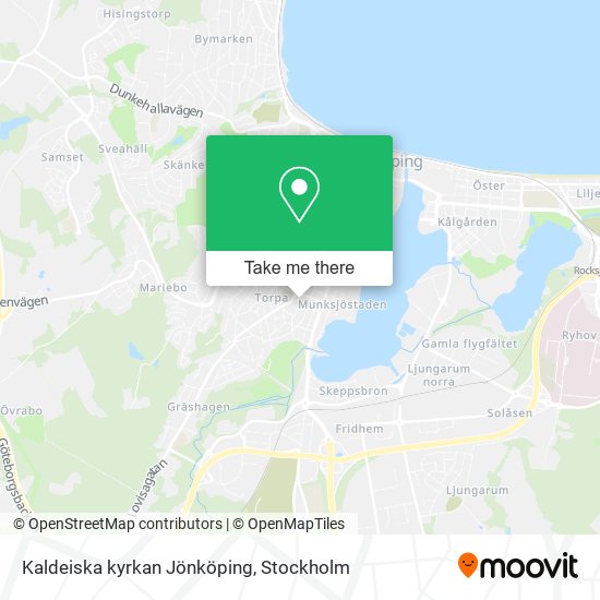 Kaldeiska kyrkan Jönköping map