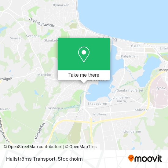 Hallströms Transport map