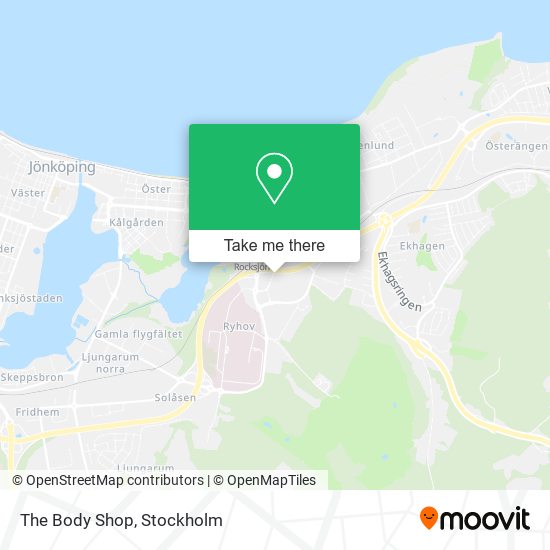 The Body Shop map