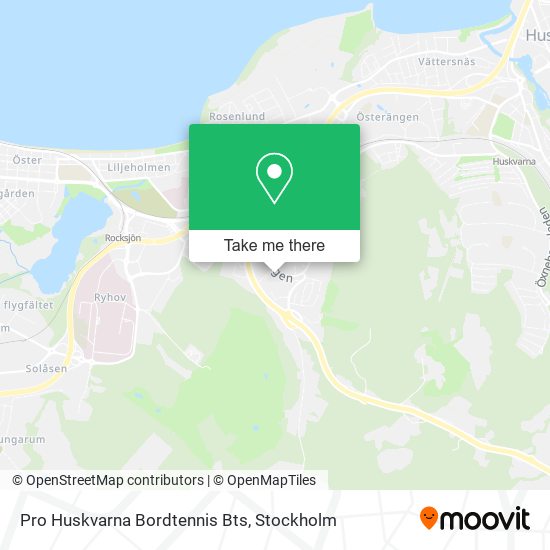 Pro Huskvarna Bordtennis Bts map