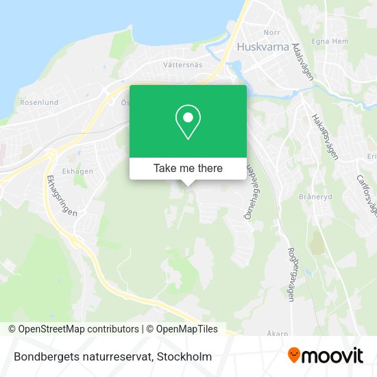 Bondbergets naturreservat map