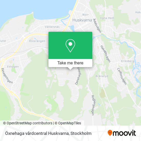 Öxnehaga vårdcentral Huskvarna map