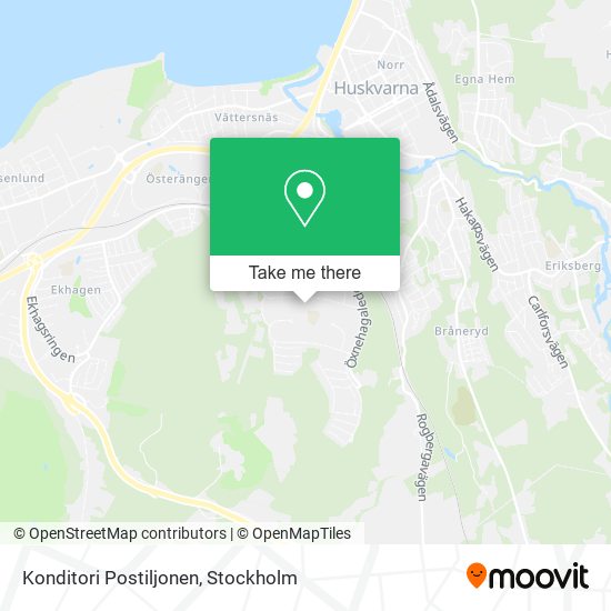 Konditori Postiljonen map