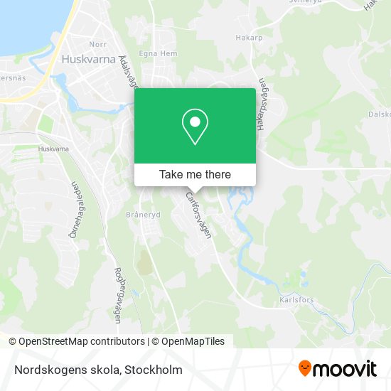 Nordskogens skola map