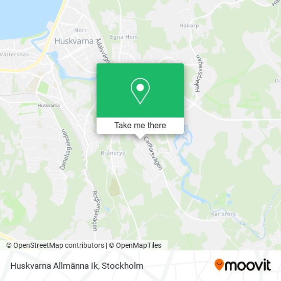 Huskvarna Allmänna Ik map